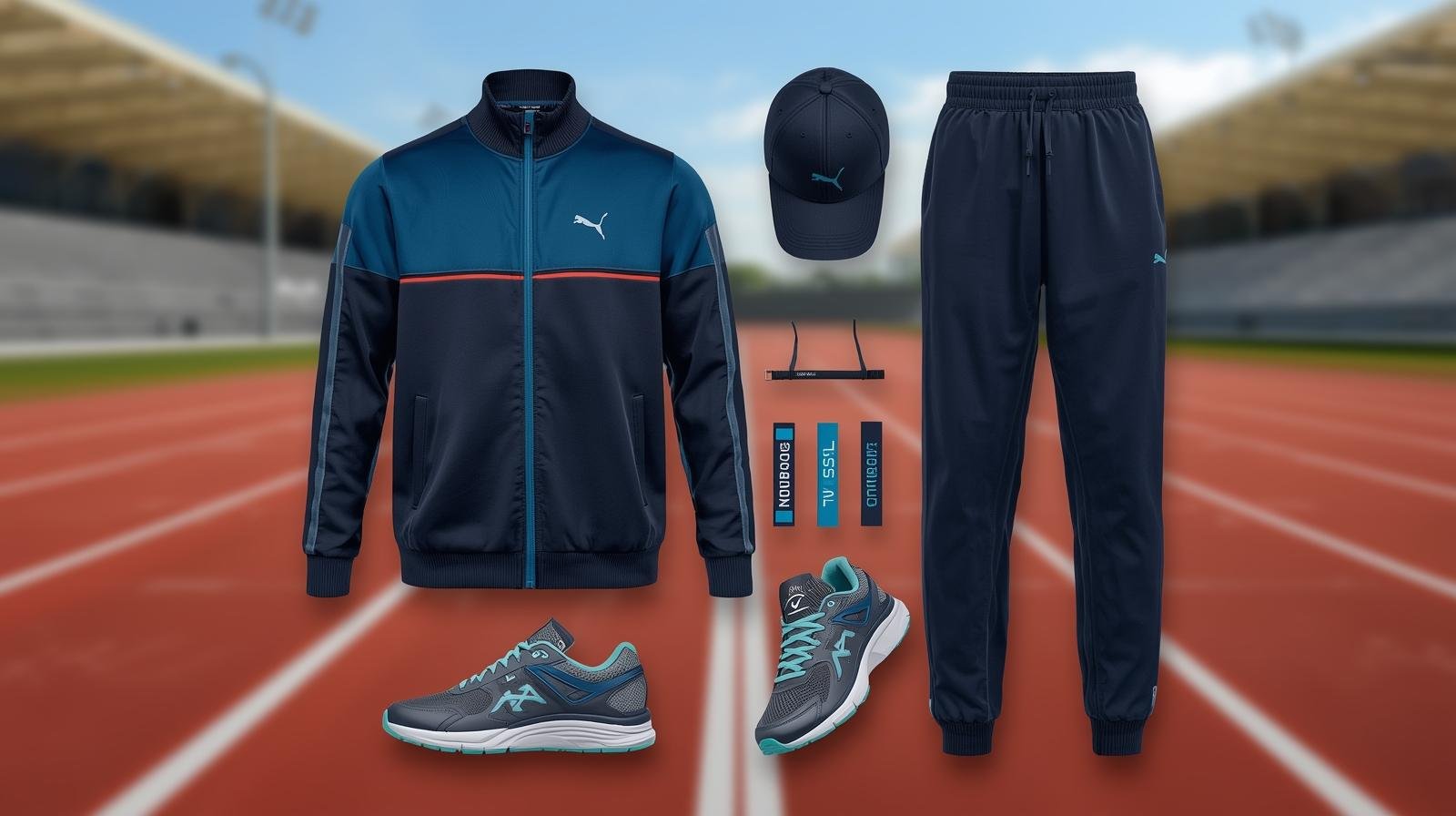 Wide Range of Sportswear Collections – ZM Exports ZM Exports diverse sportswear collection on display.