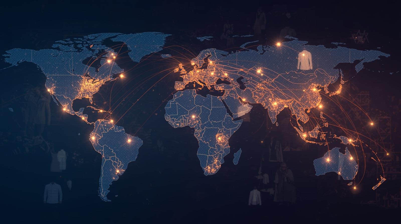 Global Presence in Apparel Exports Global textile exports network.